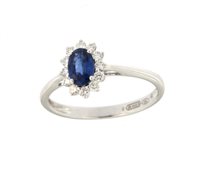 Anello Soranzo Gioielli Donna Pietre Preziose in Oro bianco Zaffiro 0.59 Ct BCO10367339 - BCO10367339